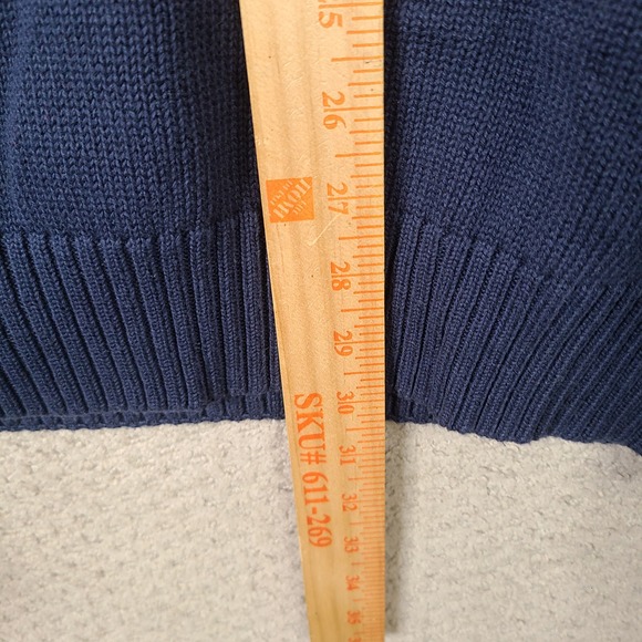 Alexander Julian Colours Sweater Mens 2XL Blue Gray Argyle Crew Neck Heavyweight - Picture 6 of 7